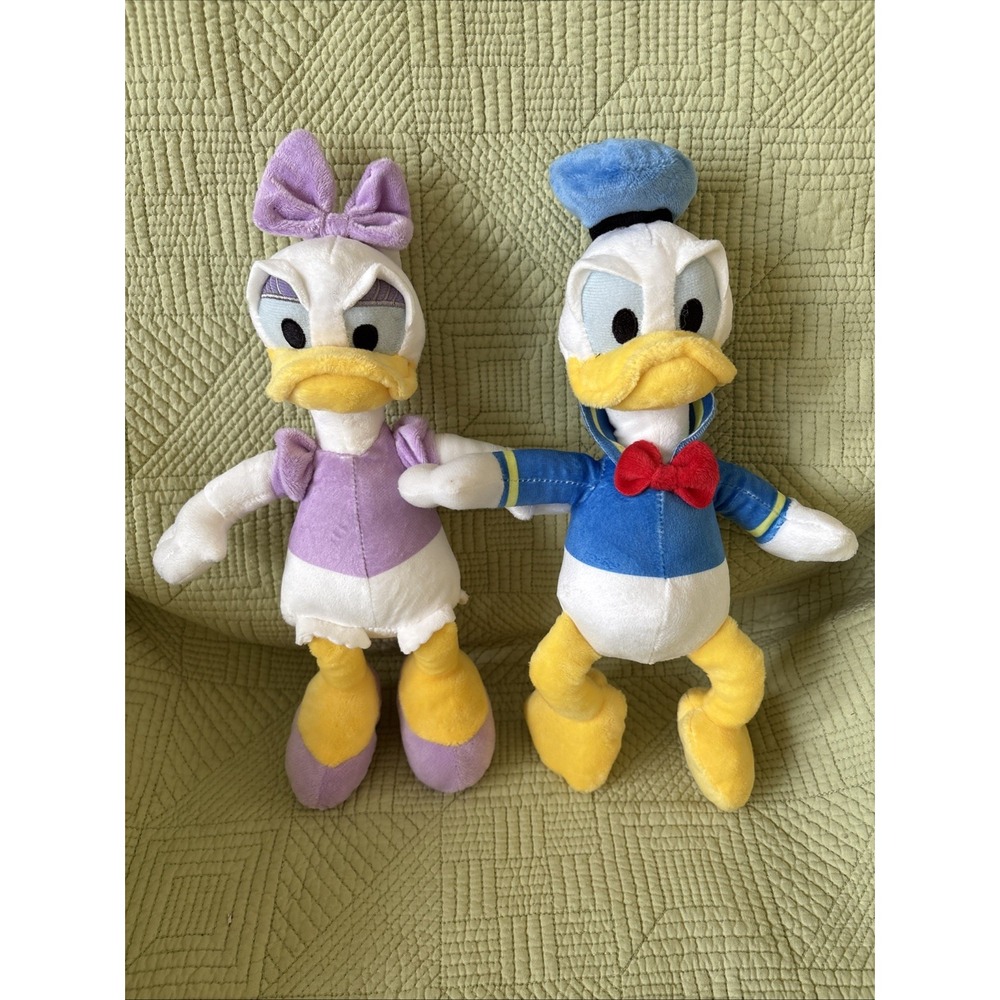 Disney Baby Donald Duck Daisy Duck Plush Doll Pair Stuffed Animals 10"